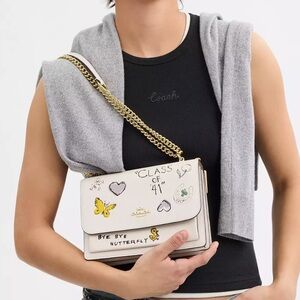 Klare Crossbody Bag With Sketch Print